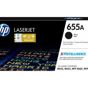 HP 655A - black - original - LaserJet - toner cartridge (CF450A)