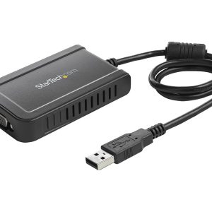 StarTech.com USB to VGA Adapter - 1920x1200 - External Video & Graphics Card - Dual Monitor Display Adapter - Supports Windows (USB2VGAE3) - USB / VGA adapter - USB to HD-15 (VGA) - TAA Compliant - 50 cm