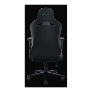 Razer Enki X - chair - steel, plush fabric, high-density polyurethane molded foam, elastomeric polyurethane (EPU) - black, green