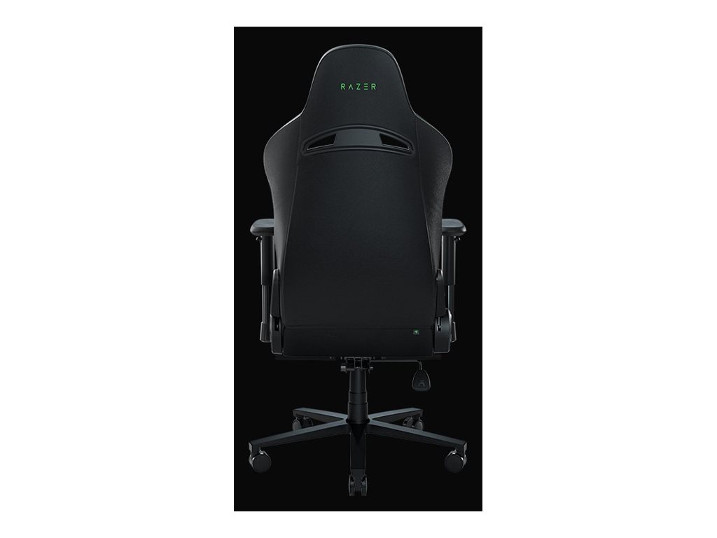 Razer Enki X - chair - steel, plush fabric, high-density polyurethane molded foam, elastomeric polyurethane (EPU) - black, green - Image 9