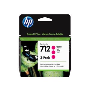 HP 712 - 3-pack - magenta - original - DesignJet - ink cartridge