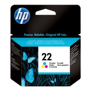 HP 22 - color (cyan, magenta, yellow) - original - ink cartridge