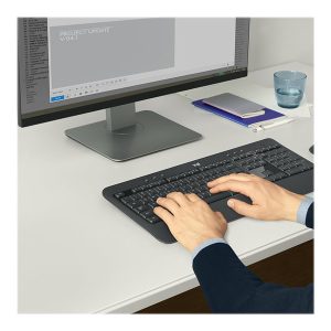 Logitech MK540 Advanced - keyboard and mouse set - QWERTY - English - carbon Input Device