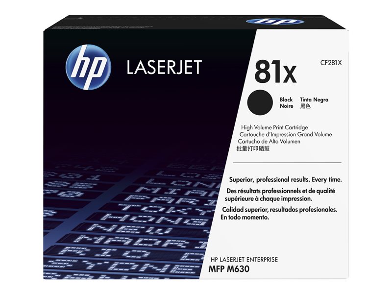 HP 81X - High Yield - black - original - LaserJet - toner cartridge (CF281X) - Image 11