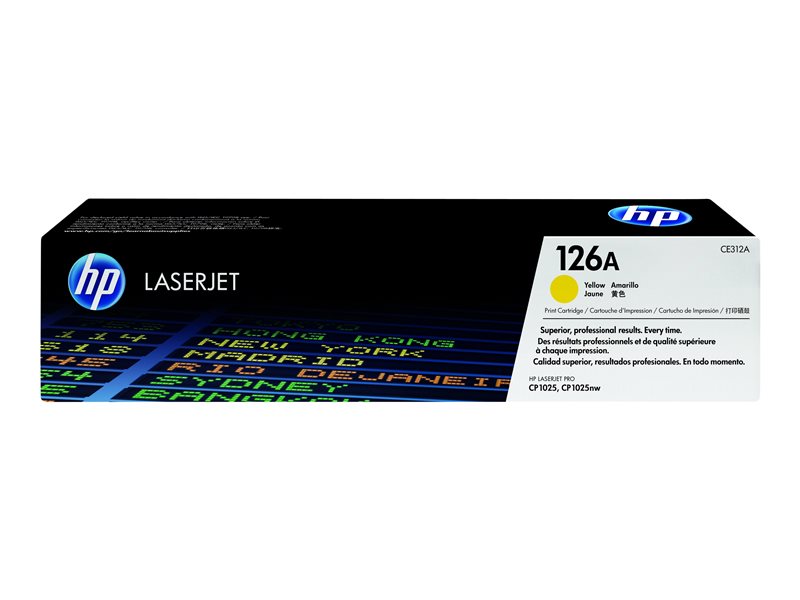 HP 126A - yellow - original - LaserJet - toner cartridge (CE312A) - Image 2