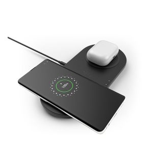 Belkin BoostCharge Dual Wireless Charging Pads wireless charging pad - + AC power adapter - 10 Watt