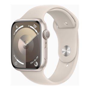 Apple Watch Series 9 (GPS) - starlight aluminum - smart watch with sport band - starlight - 64 GB