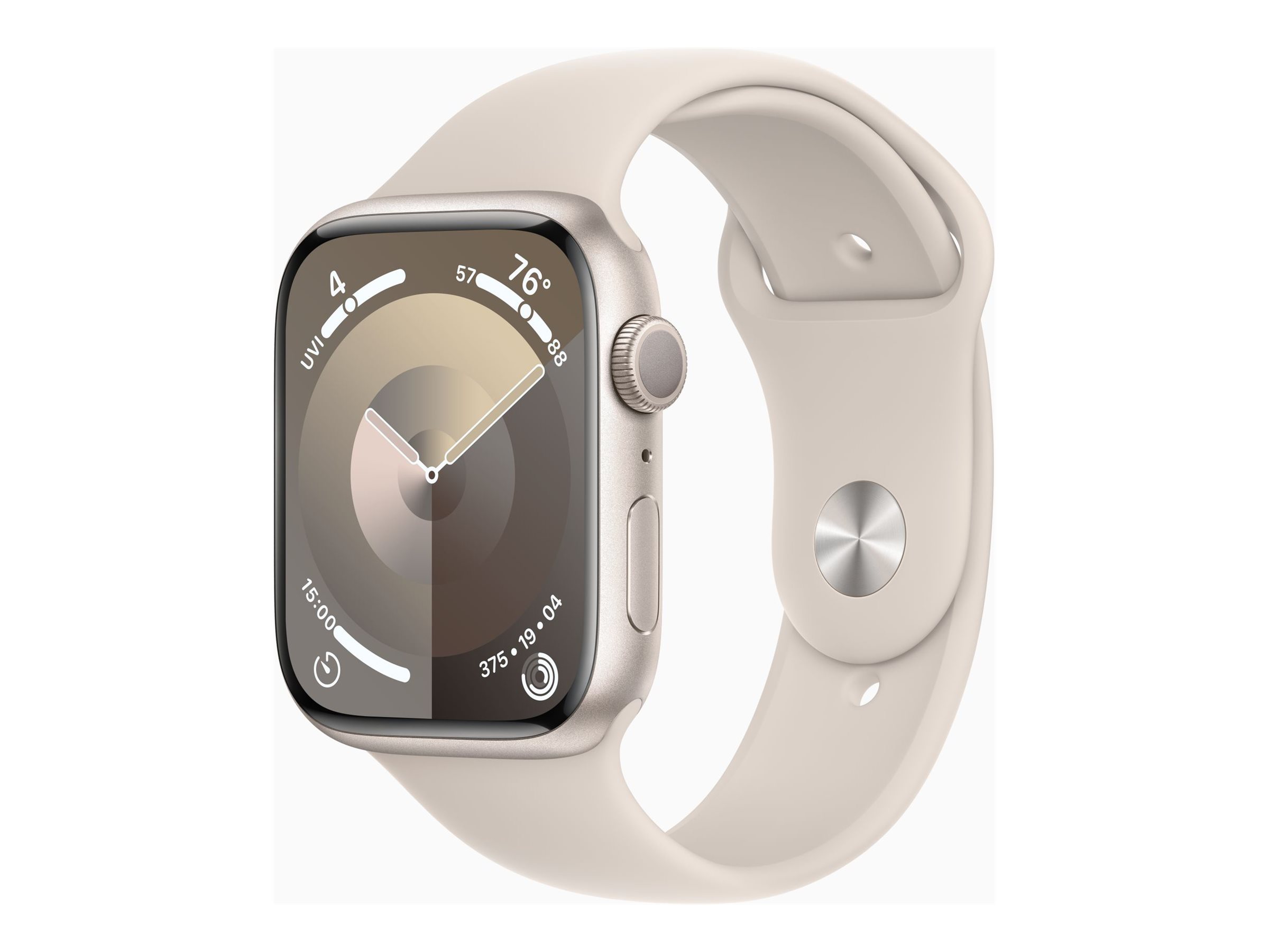 Apple Watch Series 9 (GPS) - starlight aluminum - smart watch with sport band - starlight - 64 GB