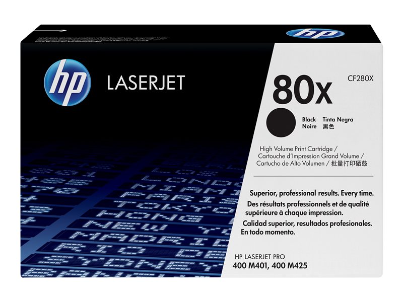 HP 80X - High Yield - black - original - LaserJet - toner cartridge (CF280X) - Image 3