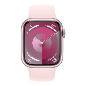 Apple Watch Series 9 (GPS) - pink aluminum - smart watch with sport band - light pink - 64 GB