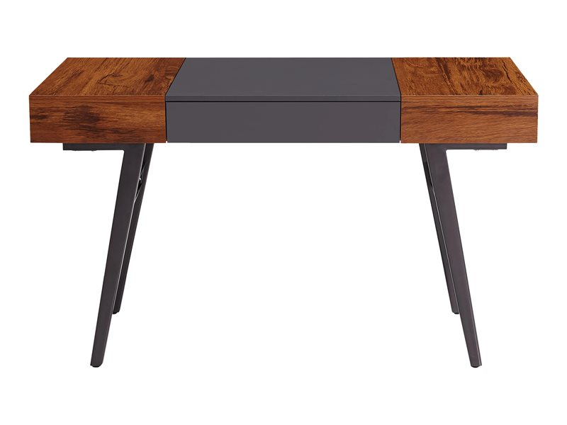 Techni Mobili Expandable RTA-1854 - table - rectangular - gray, mahogany - Image 6