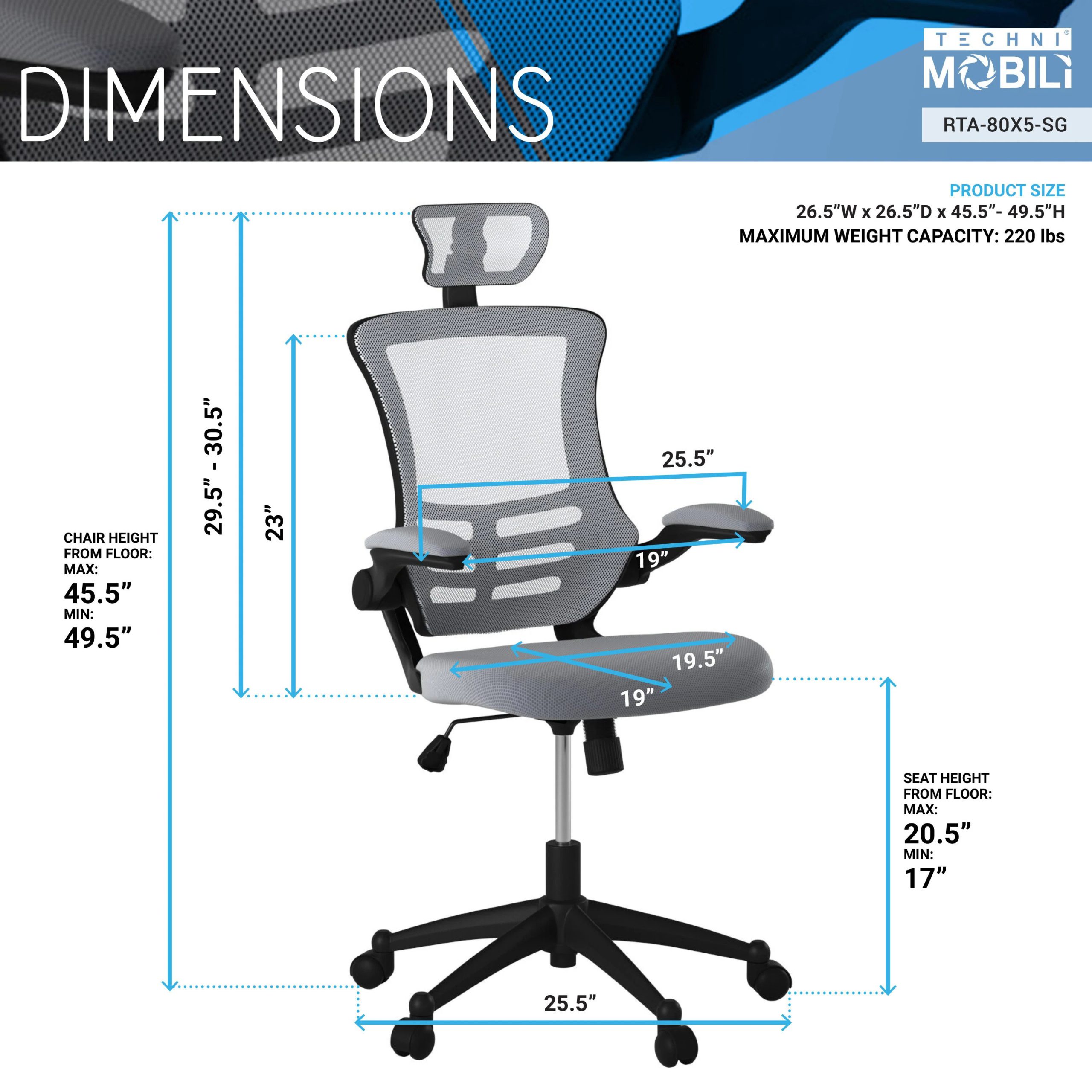 RTA Chair 80X5-BK Black - Image 5