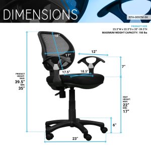 RTA Chair 0097M-BK Mesh Task