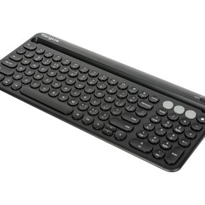 Targus - keyboard - with phone holder - black - antimicrobial Input Device