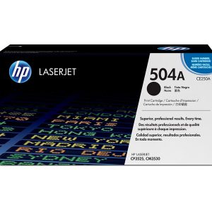HP 504A - black - original - LaserJet - toner cartridge (CE250A)