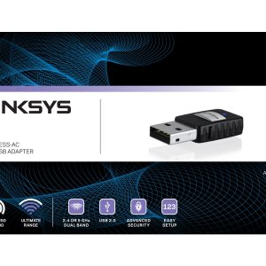 Linksys Mini AC Adapter AC580 - network adapter - USB 2.0