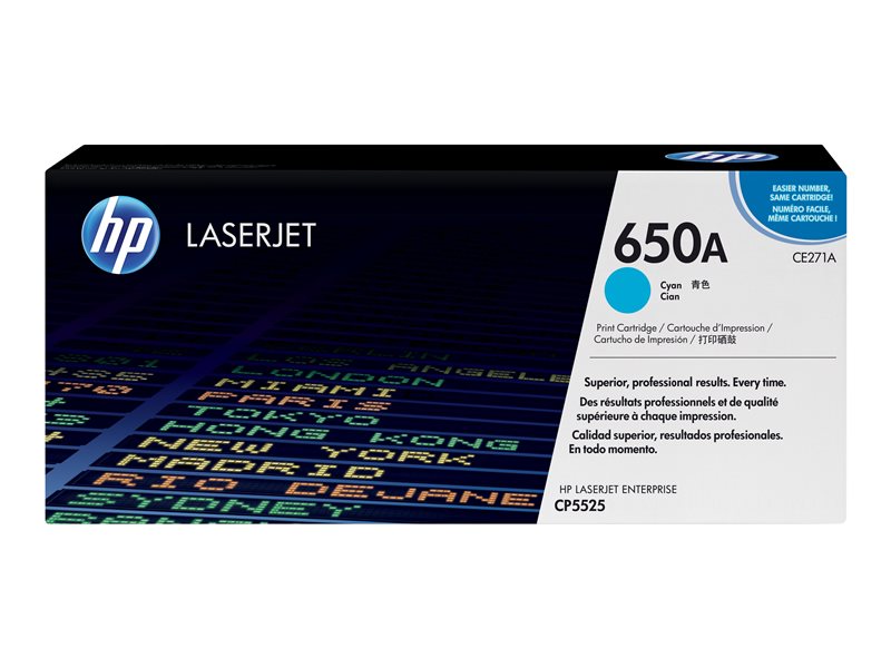 HP 650A - cyan - original - LaserJet - toner cartridge (CE271A) - Image 21