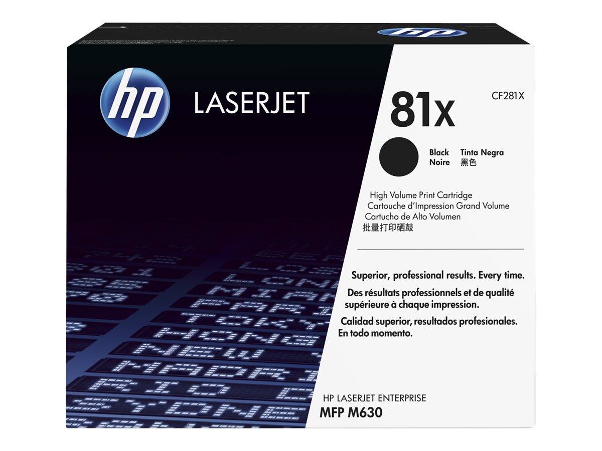 HP 81X - High Yield - black - original - LaserJet - toner cartridge (CF281X) - Image 16
