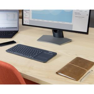 Logitech Wireless Touch Keyboard K400 Plus - keyboard - with touchpad - QWERTY - US International - black Input Device