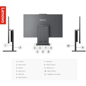 Lenovo IdeaCentre AIO 27IRH9 - all-in-one Core i7 13620H - 32 GB - SSD 1 TB - LED 27" - English