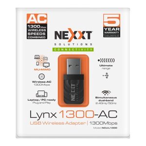 Nexxt Lynx1300-AC - network adapter - USB 3.0