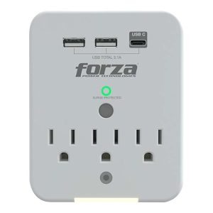 Forza FWT-331USBC - surge protector - 1875 Watt