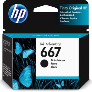 HP #667 Black Ink 3YM79AL