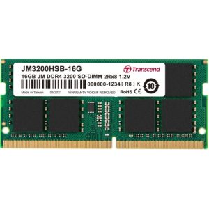 Transcend JetRAM - DDR4 - module - 16 GB - SO-DIMM 260-pin - 3200 MHz / PC4-25600 - unbuffered