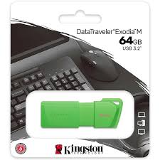 Kingston FlashDrive 3.2 64GB Neon Green KC-U2L64-7LG