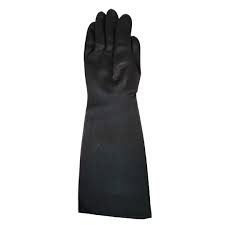 Black, 18 Inch Industrial Rubber Glove