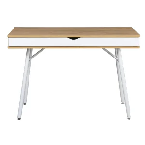 Techni Mobili Modern Multi Storage Computer Desk with Storage - Pine