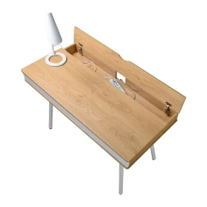 Techni Mobili Modern Multi Storage Computer Desk with Storage - Pine