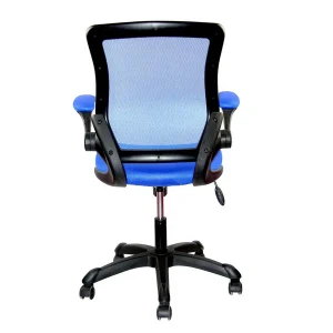 Techni Mobili Mesh Office Chair with Lumbar Support and Flip-Up Arms