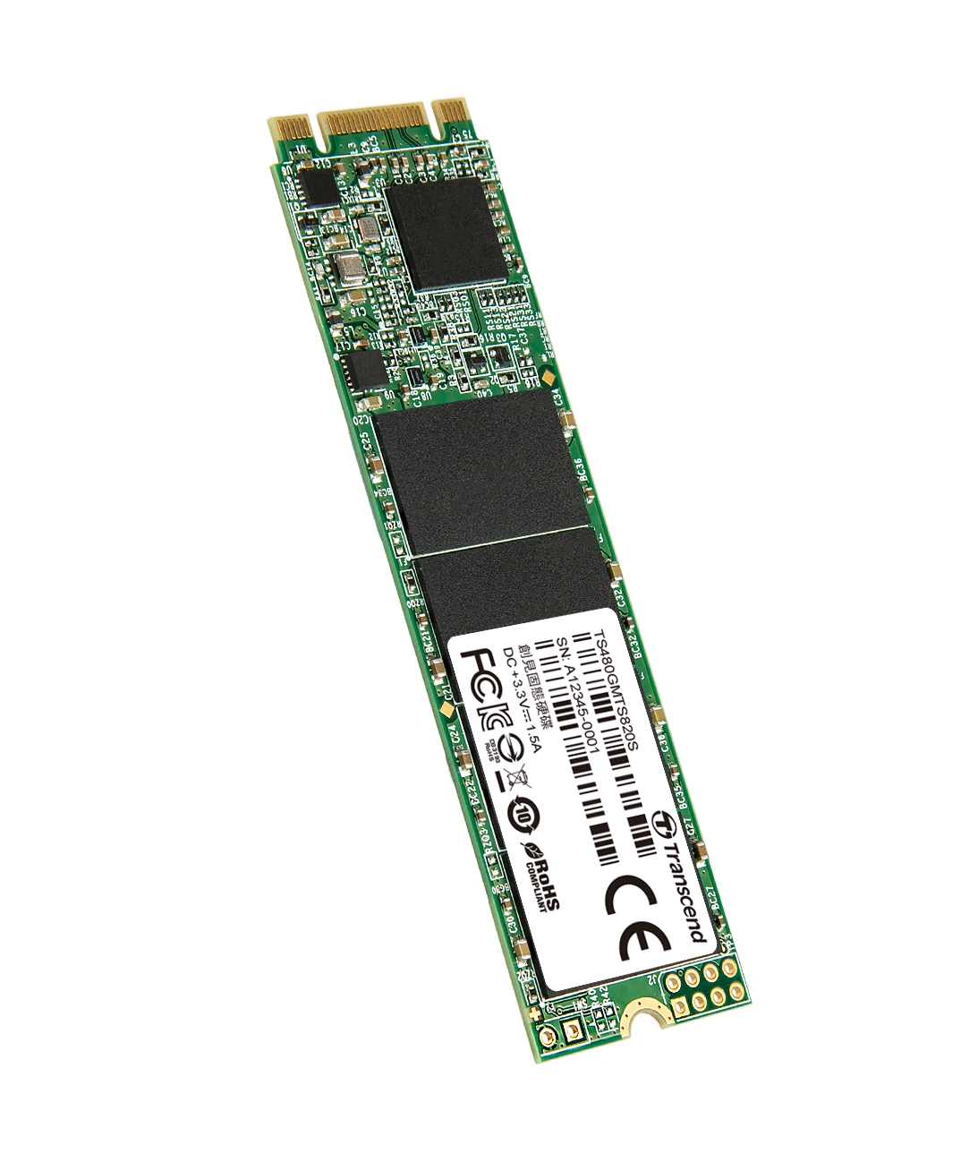 Transcend MTS820 - SSD - 480 GB - SATA 6Gb/s