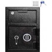 Electronic Biometric Safe Case with Fingerprint Digital Lock E - Black