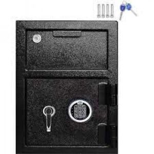 Electronic Biometric Safe Case with Fingerprint Digital Lock E - Black