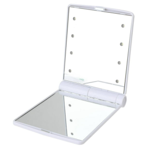 Cosmetic Compact Mirror LED - White
