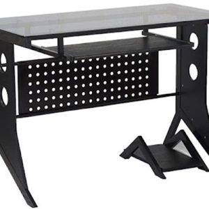 Xtech Desk Black w/Tempered Glass Top CT-1211