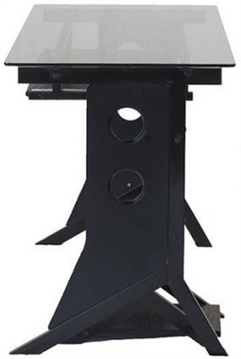 Xtech Desk Black w/Tempered Glass Top CT-1211 - Image 2