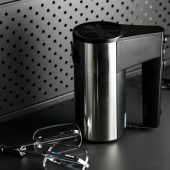 black electric mixer on the table